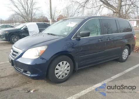 2007 Honda Odyssey Lx from USA, damaged, VIN 5FNRL38227B134073